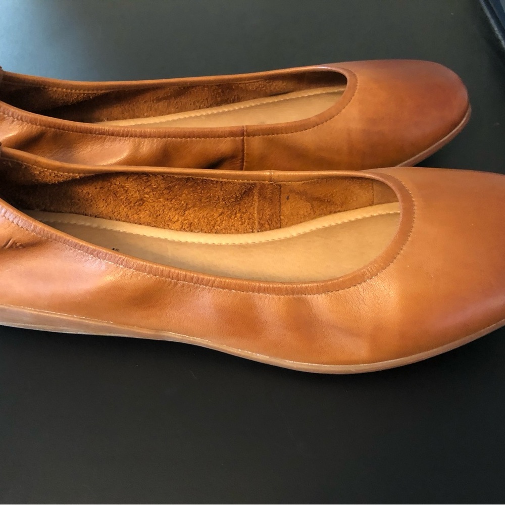 Josef Seibel Women's Brown Leather Ballet Flats - Picture 3 of 7